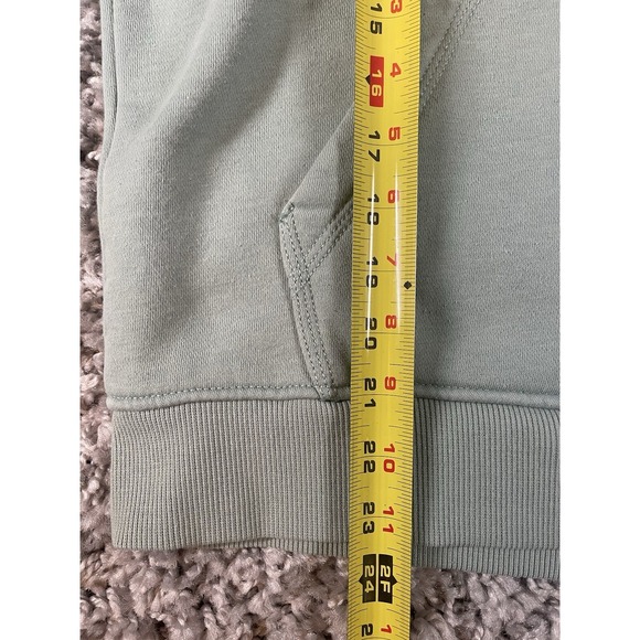 Carhartt Hoodie Womens Medium Mint Green Relaxed Fit Midweight Logo‎ Sweater - Picture 6 of 11